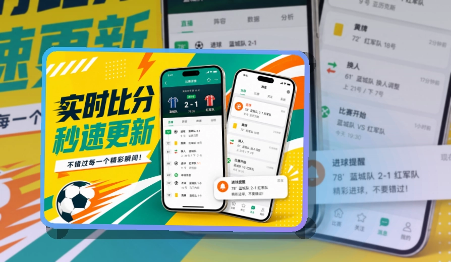 轻量下载 · 移动端追赛入口 · 多场赛事切换更清楚界面展示